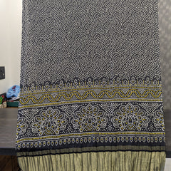 Black Women's Gaji Silk Dupatta suitable for  All Occasions