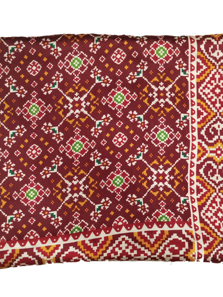 Red Women's Gaji Silk Dupatta suitable for All Occasions