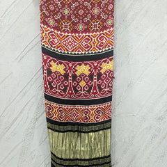 Red Women's Gaji Silk Dupatta suitable for All Occasions