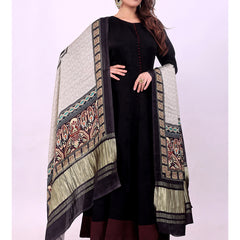 Grey Women's Gaji Silk Dupatta suitable for All Occasions