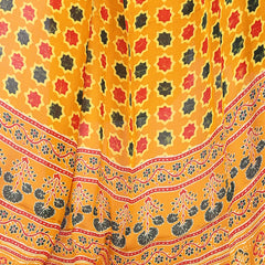 Yellow Women's Gaji Silk Dupatta suitable for All Occasions