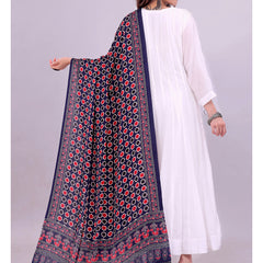 Purple Women's Gaji Silk Dupatta suitable for All Occasions