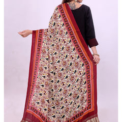 Multicolor Women's Gaji Silk Dupatta suitable for  All Occasions