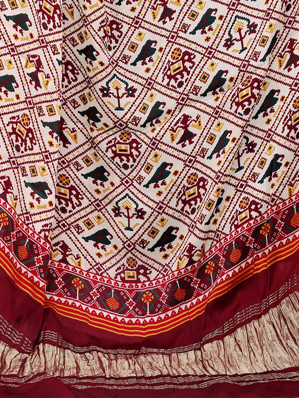 Multicolor Women's Gaji Silk Dupatta suitable for  All Occasions