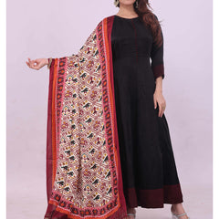 Multicolor Women's Gaji Silk Dupatta suitable for  All Occasions