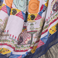 Blue Women's Gaji Silk Dupatta suitable for All Occasions