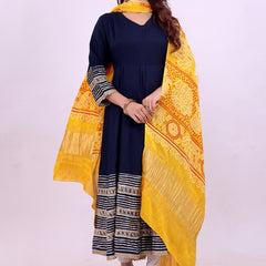 Yellow Women's Gaji Silk Dupatta suitable for All Occasions