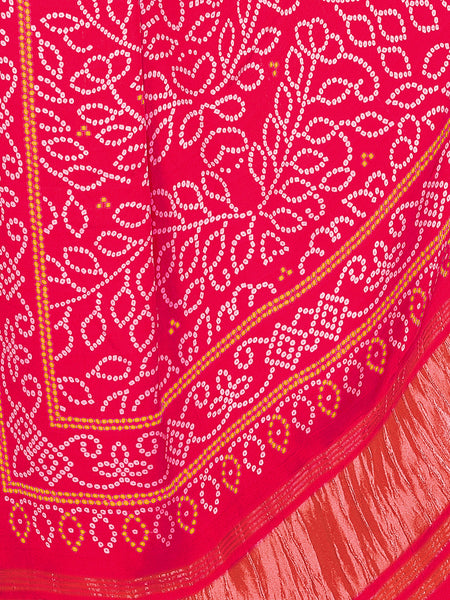 Pink Women's Gaji Silk Dupatta suitable for All Occasions