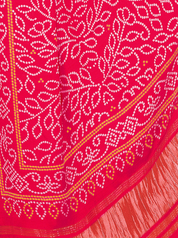 Pink Women's Gaji Silk Dupatta suitable for All Occasions