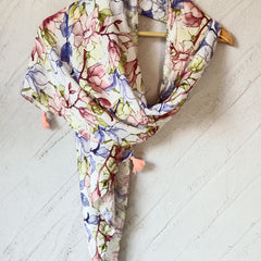 Gorgeous Multicolor Printed Muslin Daily Wear Scarves/Stoles for Women SC28