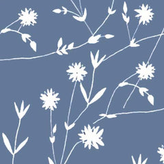 Dazzling Blue Printed Muslin Daily Wear Scarves/Stoles for Women SC2