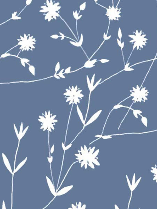 Dazzling Blue Printed Muslin Daily Wear Scarves/Stoles for Women SC2