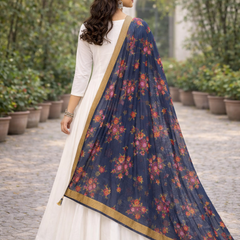 Desi Butik 's Floral Embroidered Dupatta