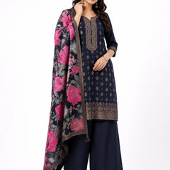 Women's Festive Embroidered Kurta Set with Dupatta