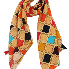 Divine Multicolor Printed Muslin Everyday Stylish Scarves/Stoles for Women SC30