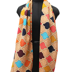 Divine Multicolor Printed Muslin Everyday Stylish Scarves/Stoles for Women SC30