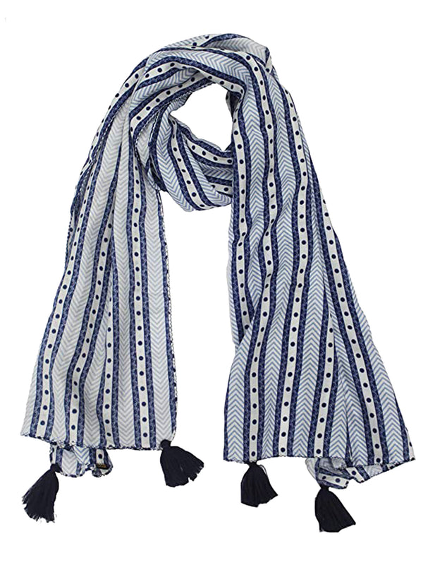 Stunning Multicolor Printed Muslin Designer Scarves/Stoles for Women SC31