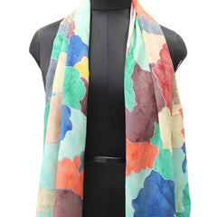 Splendid Multicolor Printed Muslin Regular Wear Scarves/Stoles for Women SC32