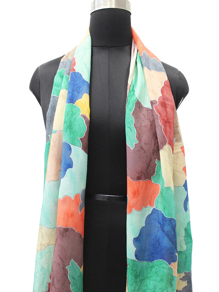 Splendid Multicolor Printed Muslin Regular Wear Scarves/Stoles for Women SC32