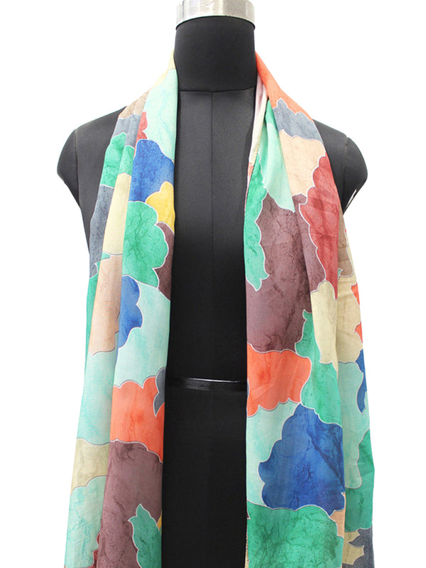 Splendid Multicolor Printed Muslin Regular Wear Scarves/Stoles for Women SC32