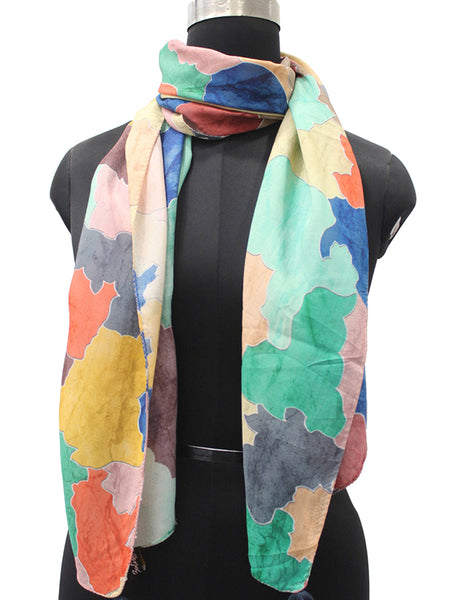 Splendid Multicolor Printed Muslin Regular Wear Scarves/Stoles for Women SC32