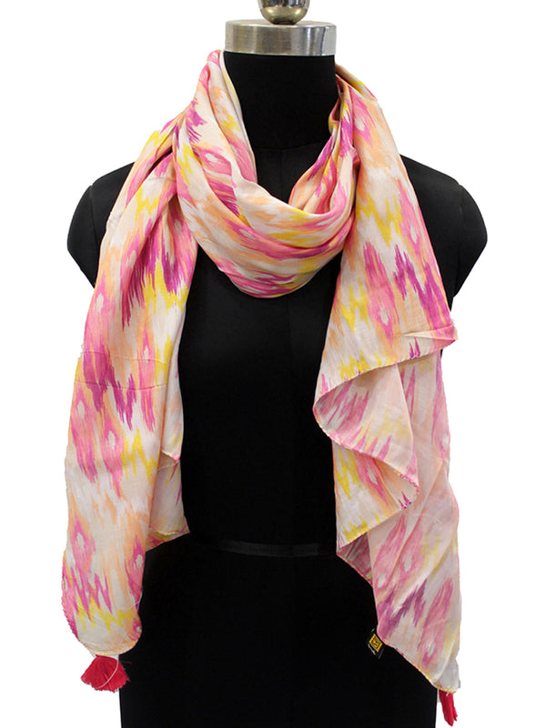 Pleasing Multicolor Printed Muslin Everyday Stylish Scarves/Stoles for Women SC36