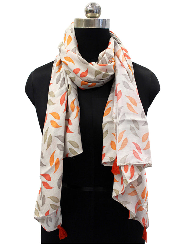 Pretty Multicolor Printed Muslin Lightweight Scarves/Stoles for Women SC39