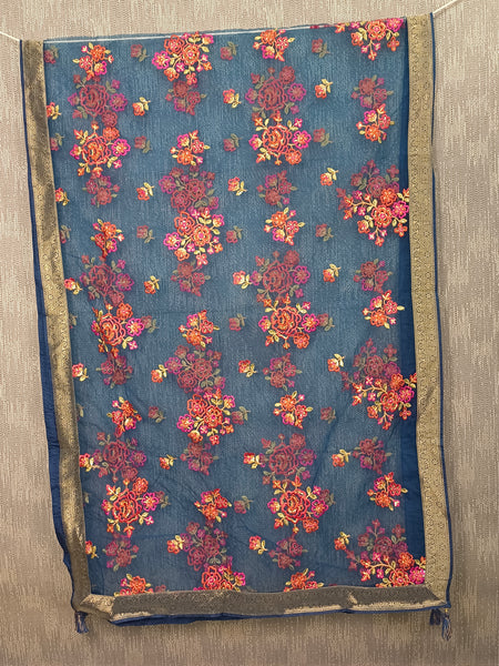 Desi Butik 's Floral Embroidered Dupatta