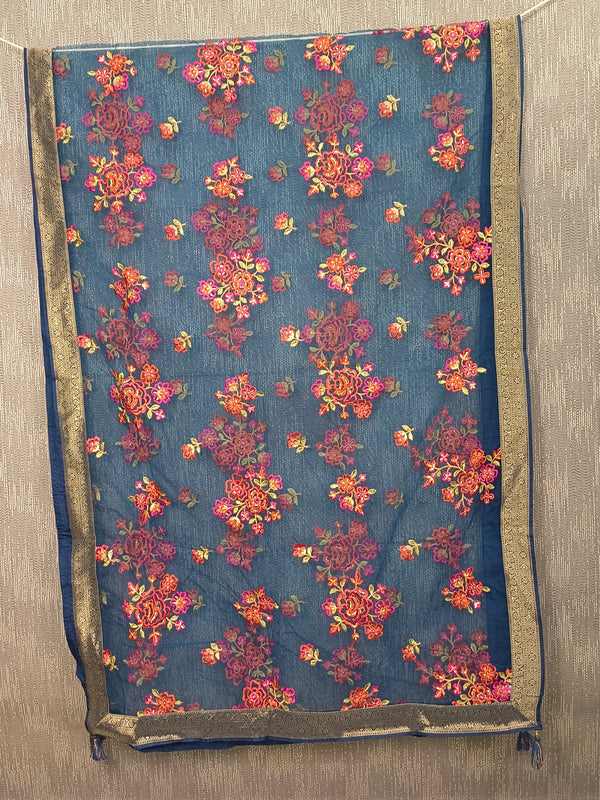 Desi Butik 's Floral Embroidered Dupatta