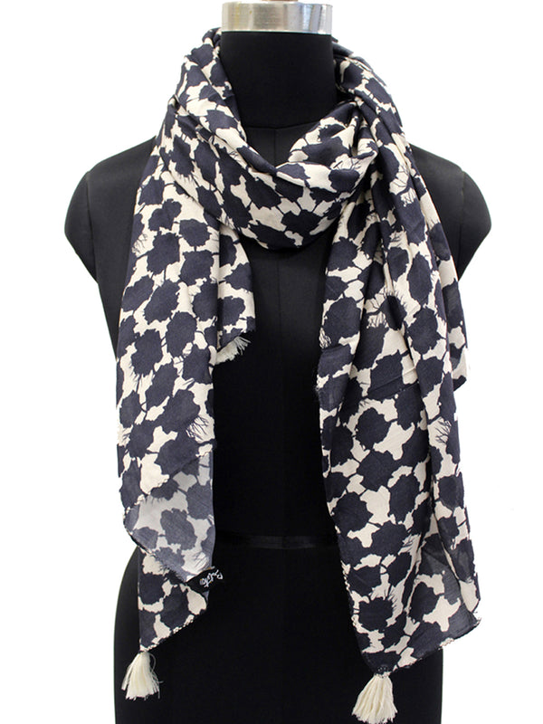 Alluring Multicolor Printed Muslin Daily Wear Scarves/Stoles for Women SC41