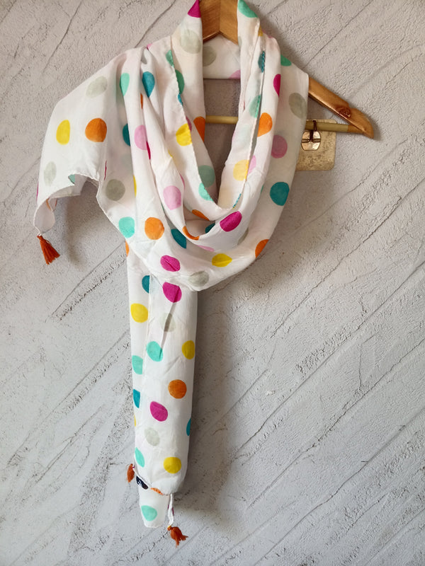 Appealing Multicolor Printed Muslin Everyday Stylish Scarves/Stoles for Women SC43
