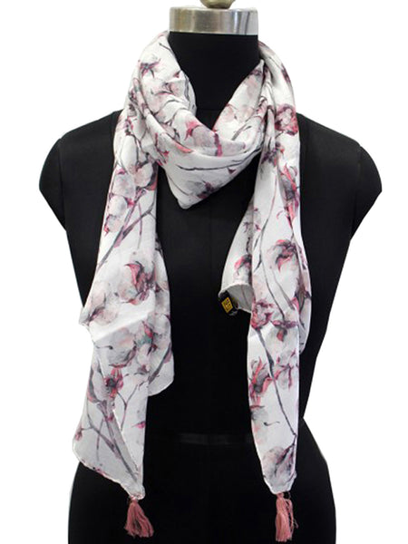 Dazzling Multicolor Printed Muslin Regular Wear Scarves/Stoles for Women SC45