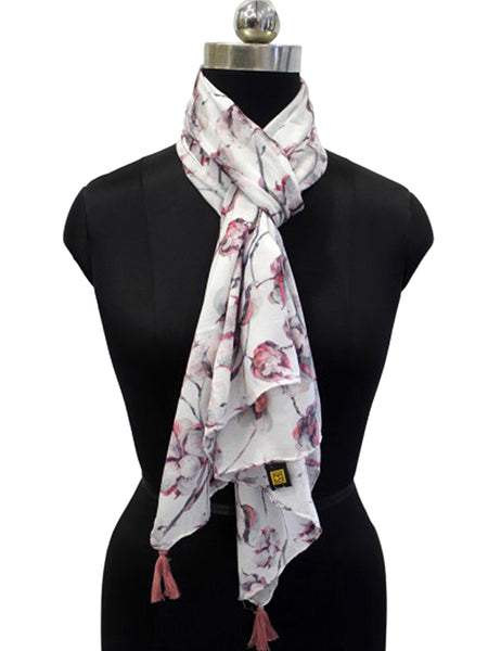 Dazzling Multicolor Printed Muslin Regular Wear Scarves/Stoles for Women SC45