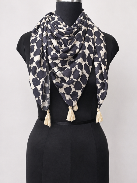 Appealing Multicolor Printed Muslin Casual Scarves/Stoles for Women SC48