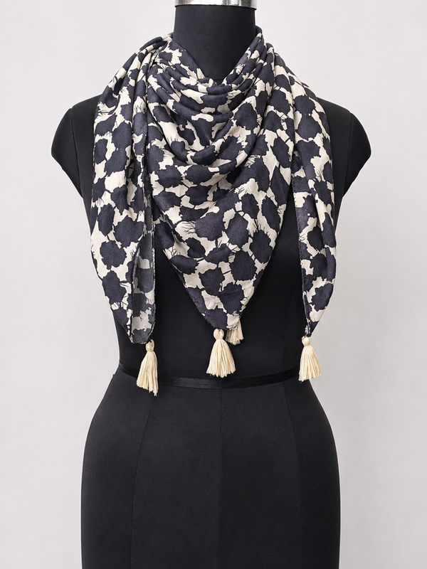 Appealing Multicolor Printed Muslin Casual Scarves/Stoles for Women SC48