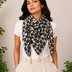Appealing Multicolor Printed Muslin Casual Scarves/Stoles for Women SC48