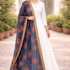 Desi Butik 's Floral Embroidered Dupatta DB2250