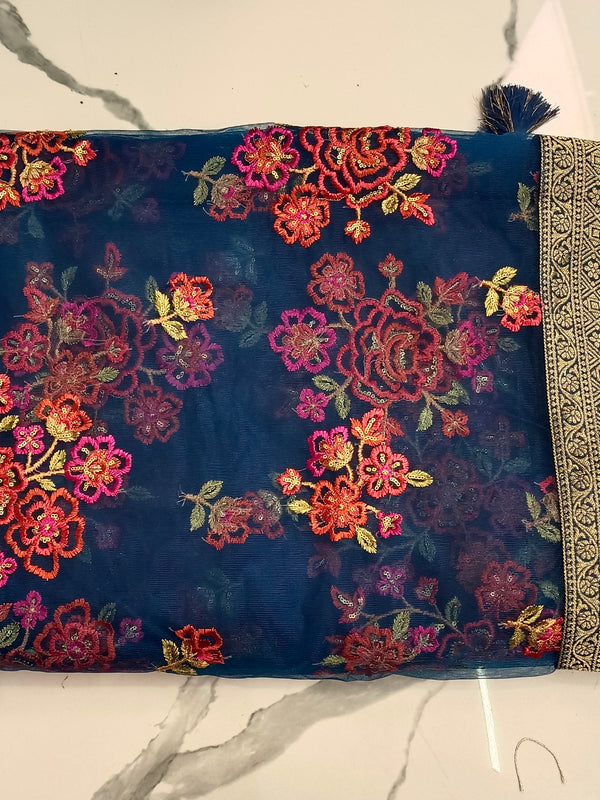 Desi Butik 's Floral Embroidered Dupatta DB2250