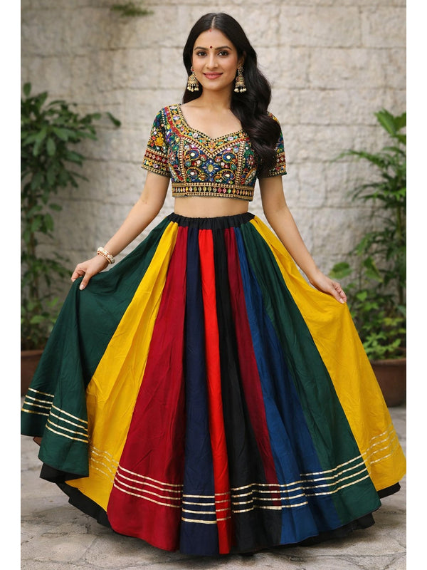 Cotton Silk Stitched Only Lehenga
