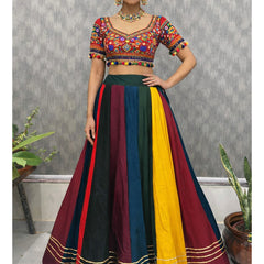 Cotton Silk Stitched Only Lehenga