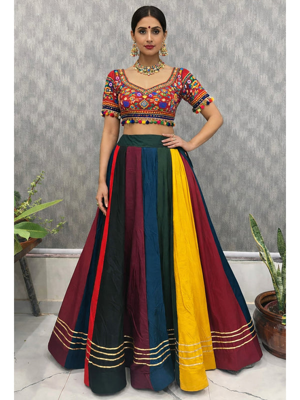Cotton Silk Stitched Only Lehenga
