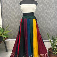 Cotton Silk Stitched Only Lehenga