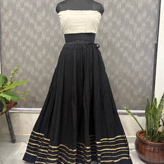 Cotton Silk Stitched Only Lehenga
