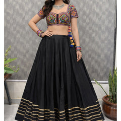 Cotton Silk Stitched Only Lehenga