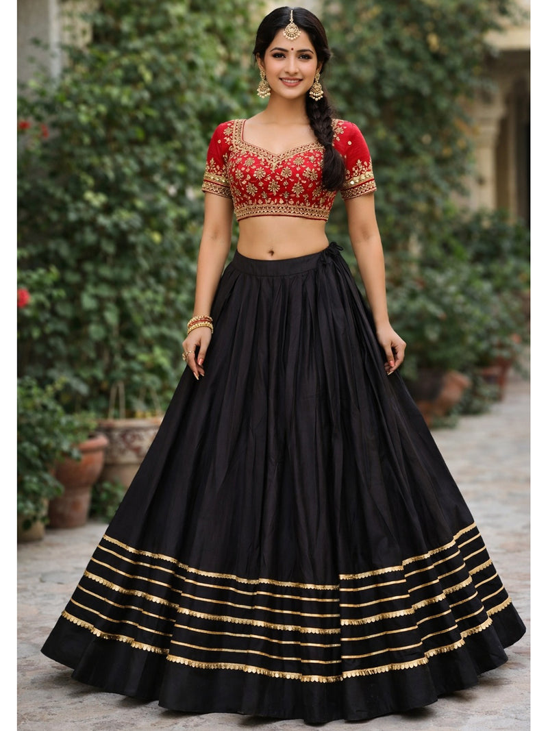 Cotton Silk Stitched Only Lehenga