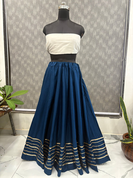 Cotton Silk Stitched Only Lehenga