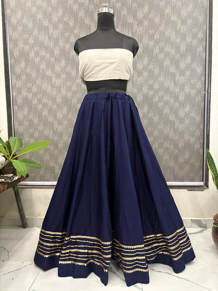 Cotton Silk Stitched Only Lehenga
