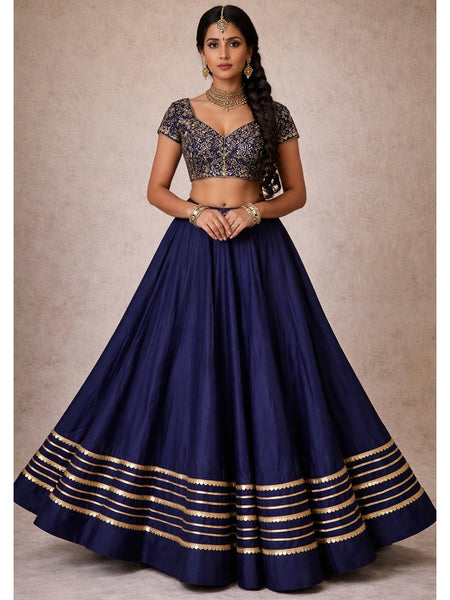 Cotton Silk Stitched Only Lehenga