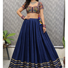 Cotton Silk Stitched Only Lehenga