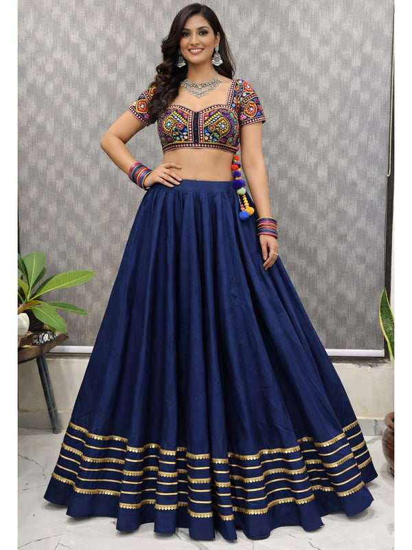 Cotton Silk Stitched Only Lehenga